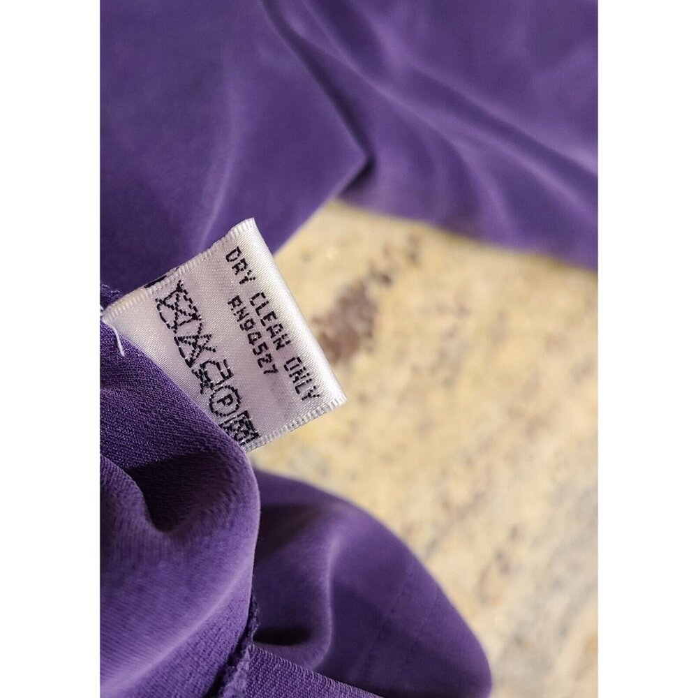 New! Vtg DRESS BARN Sz 8 Purple Silk 3 Piece Blouse, Tank & Pant Set Pleated - Picture 10 of 16
